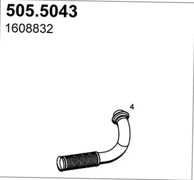Tubo de escape ASSO 505.5043