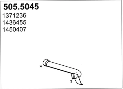 Tubo de escape ASSO 505.5045