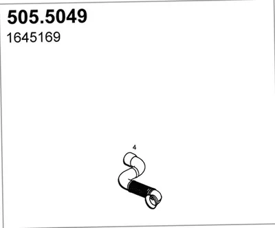Tubo de escape ASSO 505.5049