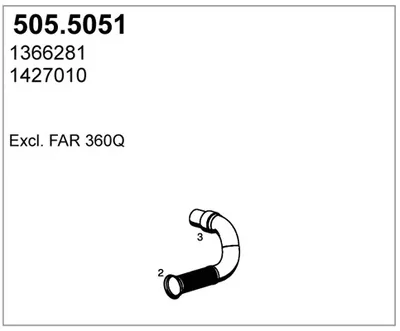 Tubo de escape ASSO 505.5051