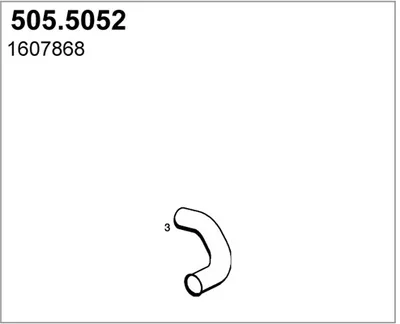 Tubo de escape ASSO 505.5052