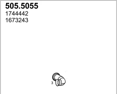 Tubo de escape ASSO 505.5055