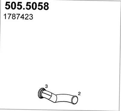 Tubo de escape ASSO 505.5058