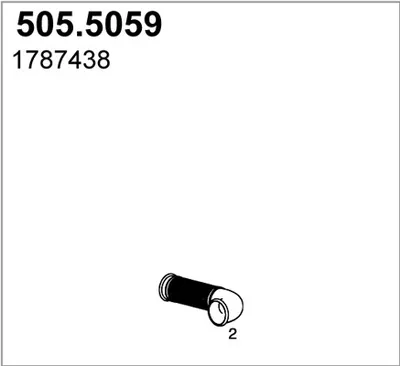 Tubo de escape ASSO 505.5059