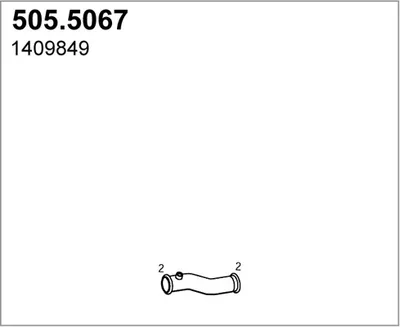 Tubo de escape ASSO 505.5067