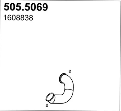 Tubo de escape ASSO 505.5069