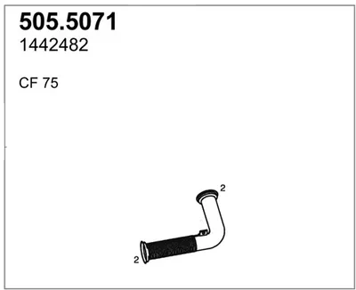 Tubo de escape ASSO 505.5071