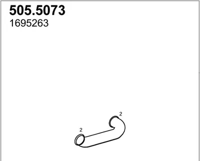 Tubo de escape ASSO 505.5073