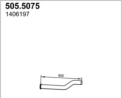 Tubo de escape ASSO 505.5075
