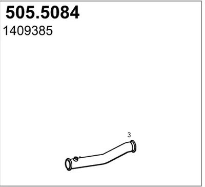 Tubo de escape ASSO 505.5084