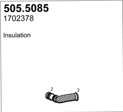 Tubo de escape ASSO 505.5085