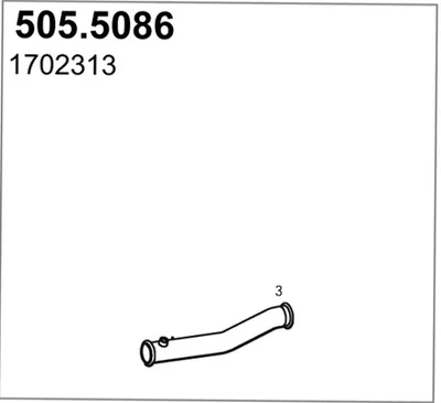Tubo de escape ASSO 505.5086