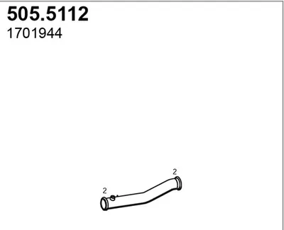 Tubo de escape ASSO 505.5112