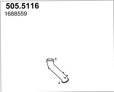 Tubo de escape ASSO 505.5116