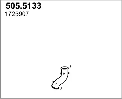 Tubo de escape ASSO 505.5133