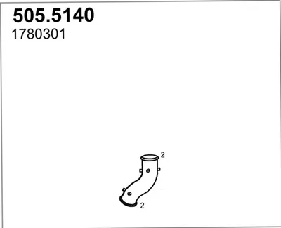 Tubo de escape ASSO 505.5140