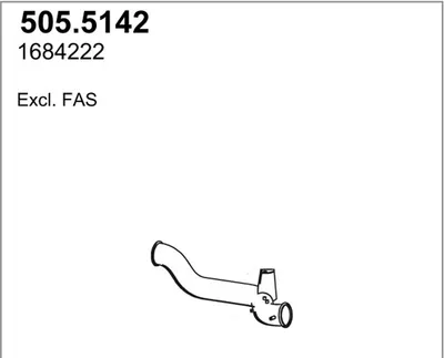 Tubo de escape ASSO 505.5142