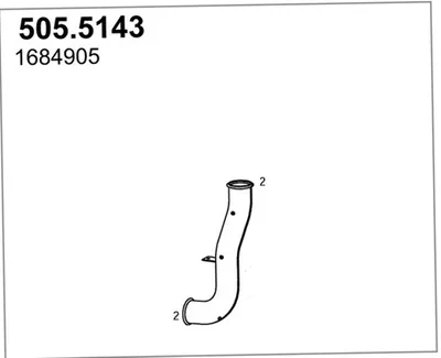 Tubo de escape ASSO 505.5143