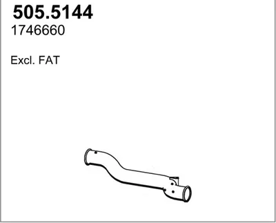 Tubo de escape ASSO 505.5144