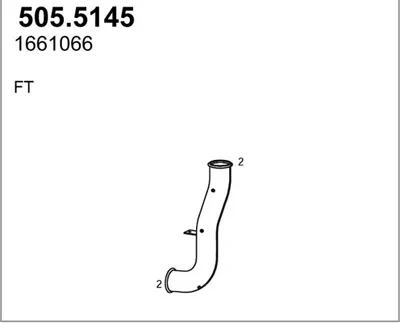 Tubo de escape ASSO 505.5145