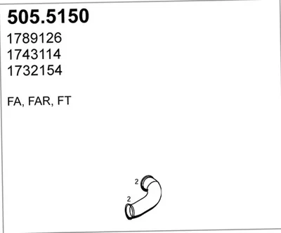 Tubo de escape ASSO 505.5150