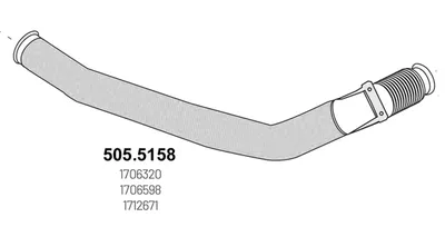 Tubo de escape ASSO 505.5158