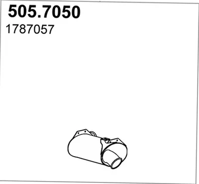 Silenciador central/posterior ASSO 505.7050