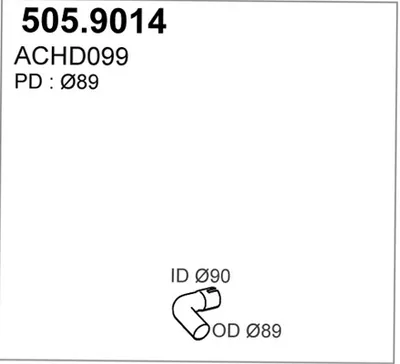 Tubo de escape ASSO 505.9014