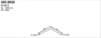 Tubo de escape ASSO 505.9020