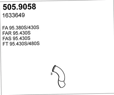 Tubo de escape ASSO 505.9058