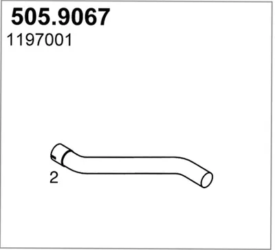 Tubo de escape ASSO 505.9067