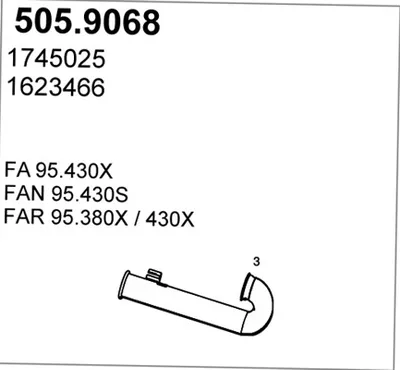 Tubo de escape ASSO 505.9068
