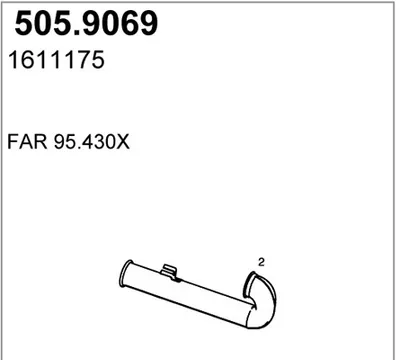 Tubo de escape ASSO 505.9069
