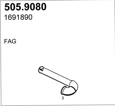 Tubo de escape ASSO 505.9080