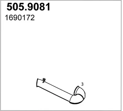 Tubo de escape ASSO 505.9081