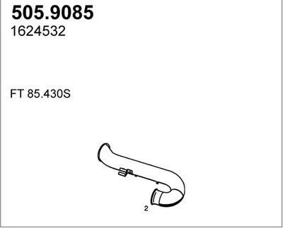 Tubo de escape ASSO 505.9085