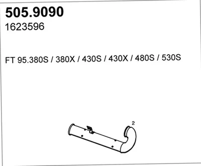 Tubo de escape ASSO 505.9090