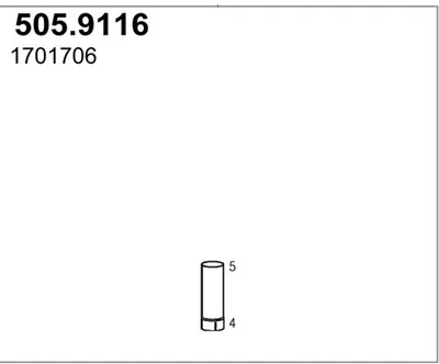 Tubo de escape ASSO 505.9116
