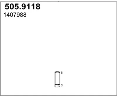 Tubo de escape ASSO 505.9118