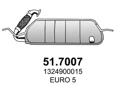 Silenciador posterior Smart FORTWO Coupe · Smart FORTWO Cabrio