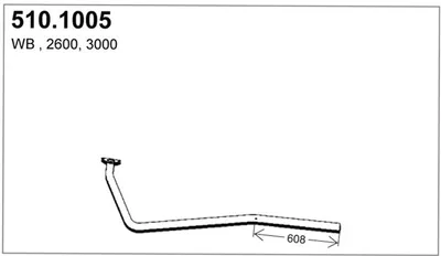 Tubo de escape ASSO 510.1005
