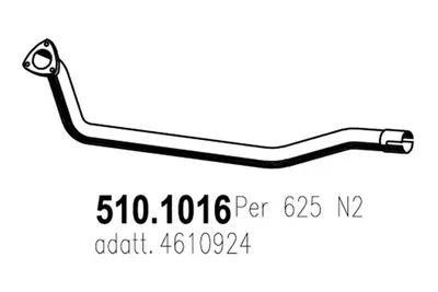 Tubo de escape ASSO 510.1016