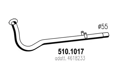 Tubo de escape ASSO 510.1017