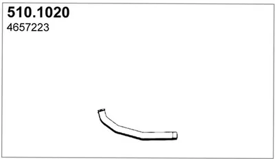 Tubo de escape ASSO 510.1020