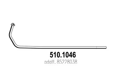 Tubo de escape ASSO 510.1046