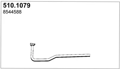 Tubo de escape ASSO 510.1079
