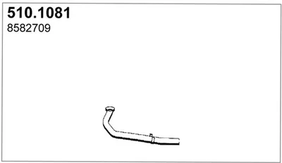 Tubo de escape ASSO 510.1081
