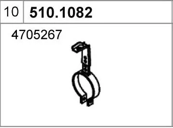 Tubo de escape ASSO 510.1082