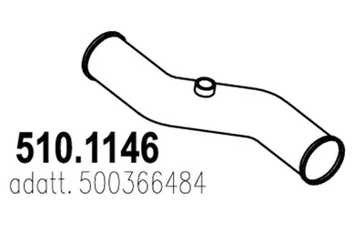 Tubo de escape ASSO 510.1146