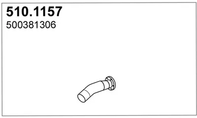 Tubo de escape ASSO 510.1157